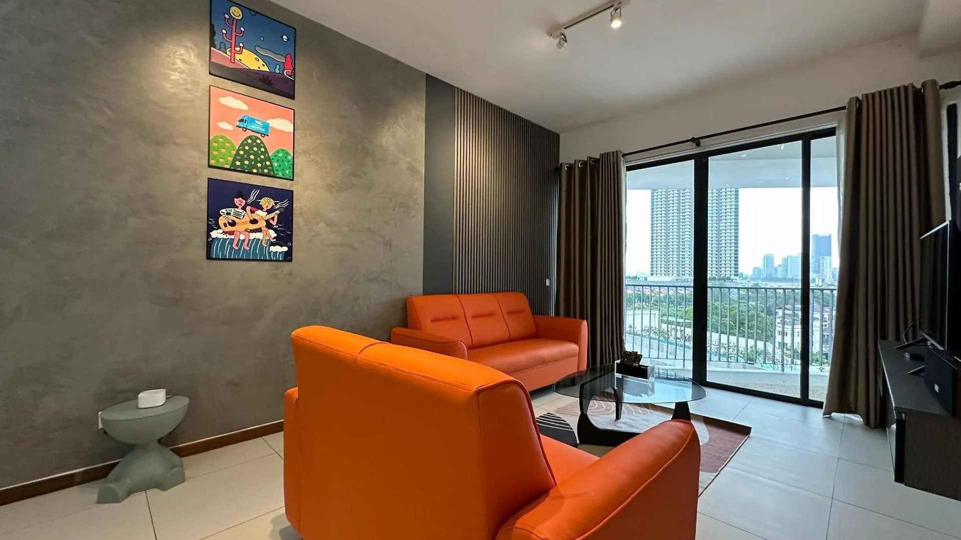 New 4Queen Bed 3 Room 2Cp Near Gurney With Tvbox And Ktv Set Tanjung Tokong 아파트
