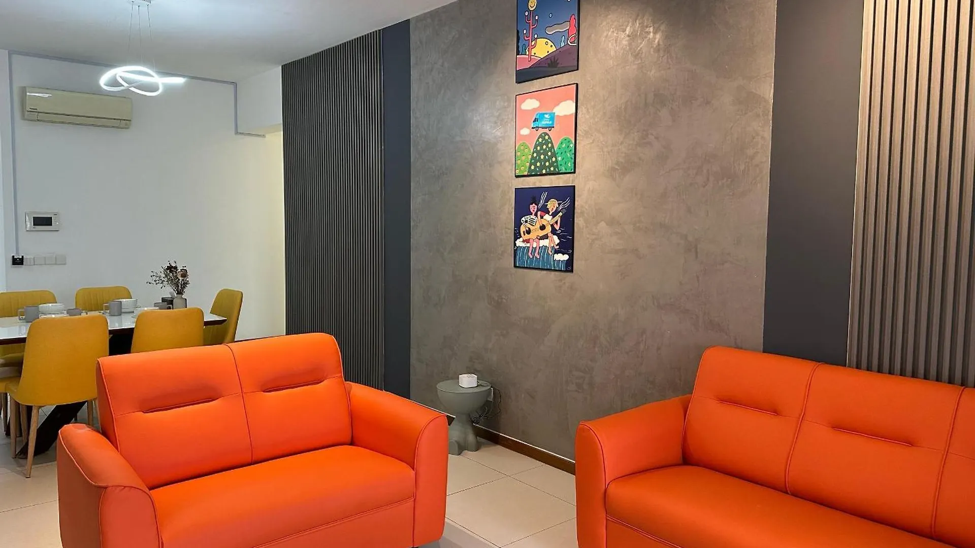 New 4Queen Bed 3 Room 2Cp Near Gurney With Tvbox And Ktv Set Tanjung Tokong 아파트