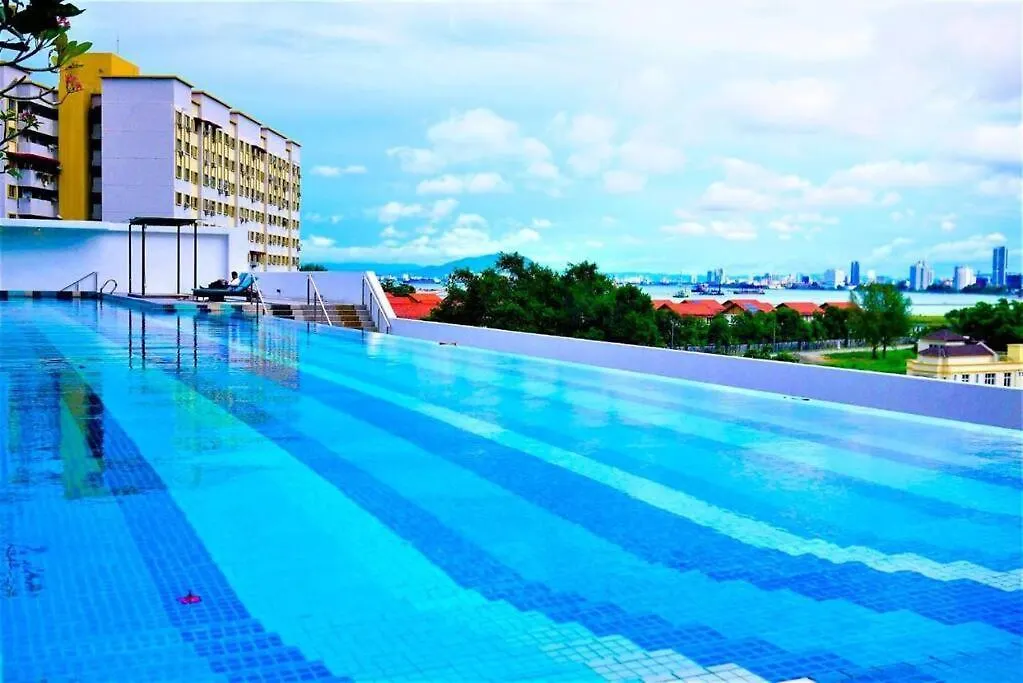 New 4Queen Bed 3 Room 2Cp Near Gurney With Tvbox And Ktv Set Tanjung Tokong Apartment