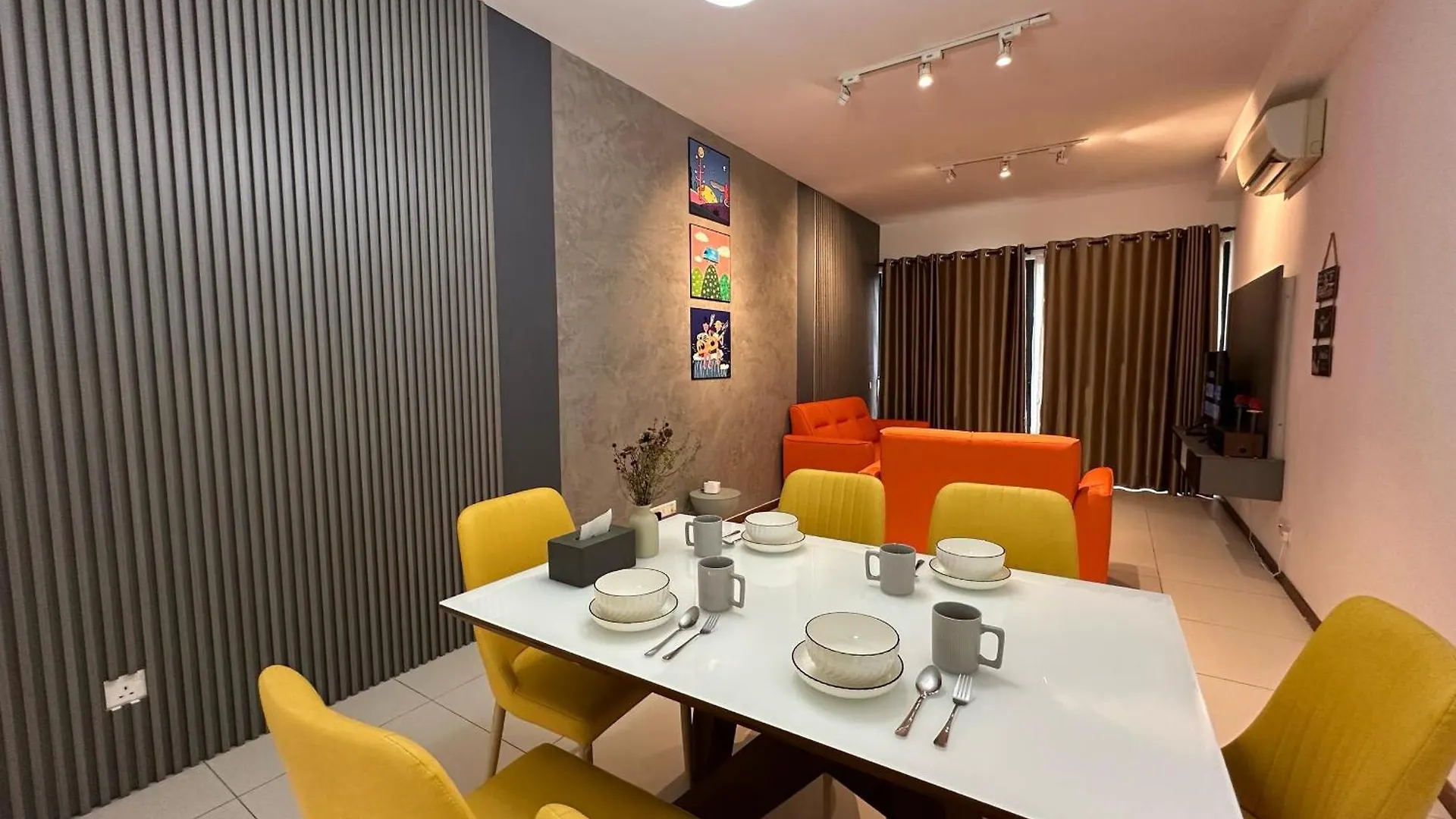 Apartment New 4Queen Bed 3 Room 2Cp Near Gurney With Tvbox And Ktv Set Tanjung Tokong