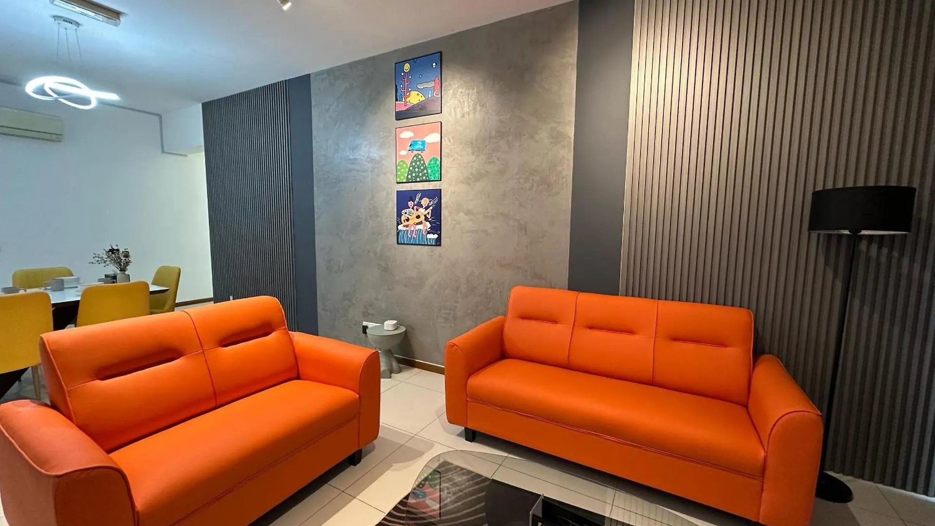 Apartment New 4Queen Bed 3 Room 2Cp Near Gurney With Tvbox And Ktv Set Tanjung Tokong Malaysia