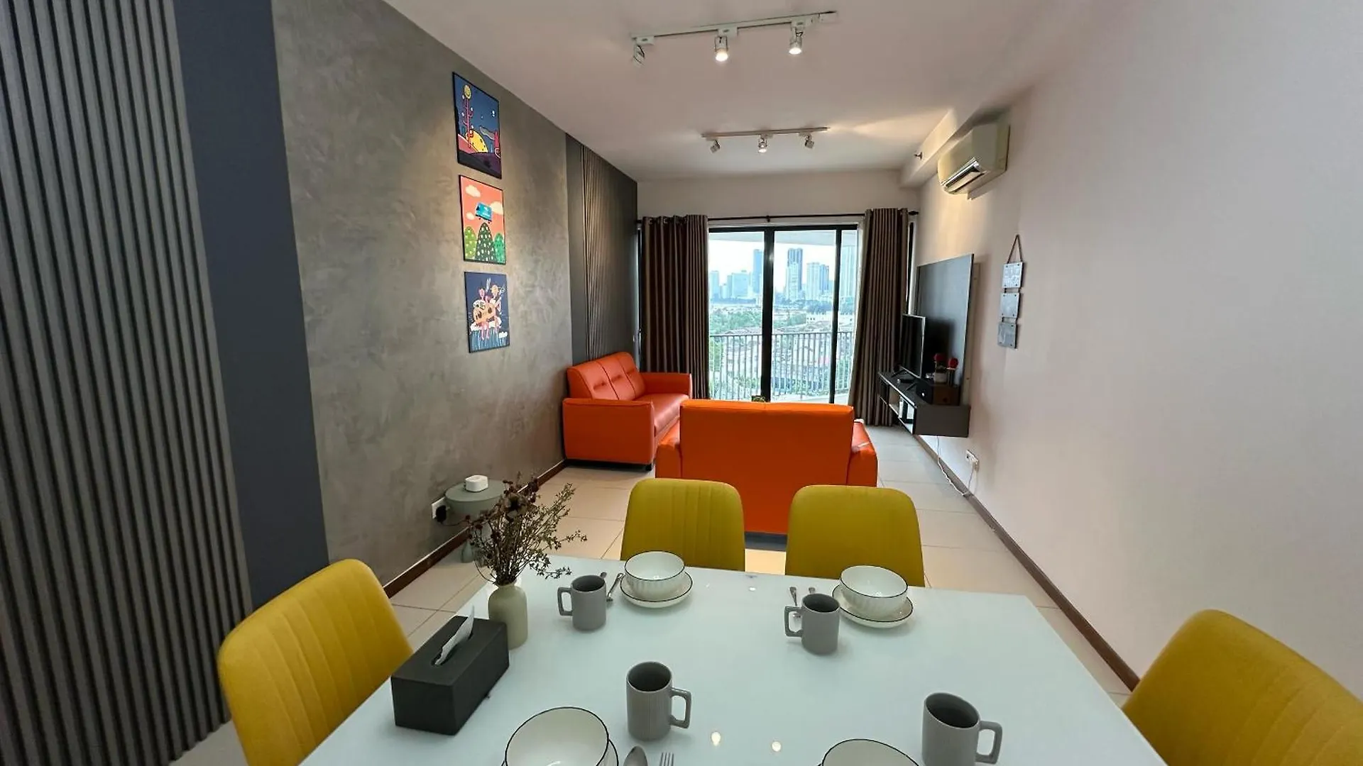 Apartment New 4Queen Bed 3 Room 2Cp Near Gurney With Tvbox And Ktv Set Tanjung Tokong Malaysia